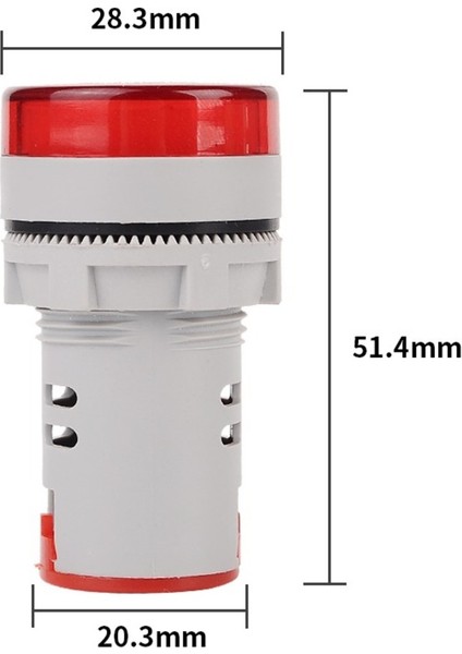 LED Göstergeli Voltmetre Beyaz 22 mm 500 V fiyatları