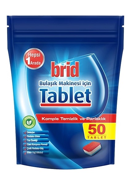 50 Tablet + Brid Parlatıcı + Brid Makine Temizleyici