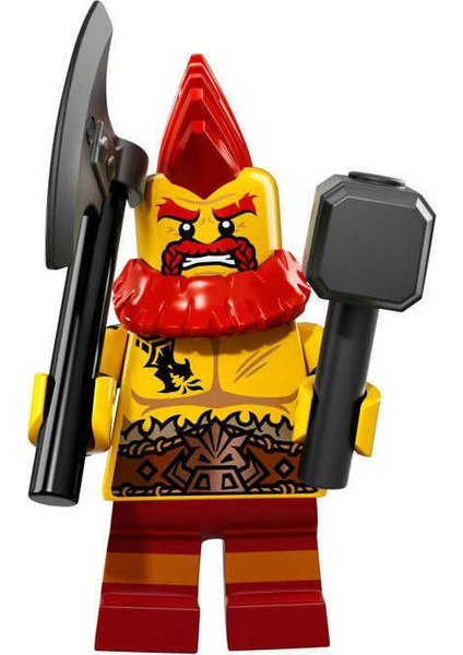 Minifigür Seri 17 - 71018 - Battle Dwarf (Kapalı Paket 1 Adet Minifigür)