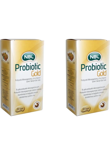 Probiotic Gold 20 Saşe x 2 Kutu