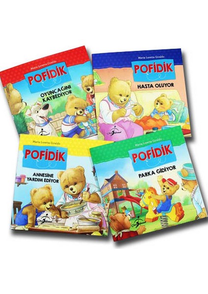 Pofidik Çocuklar Için Hikaye Seti 4 Kitap 128 Sayfa