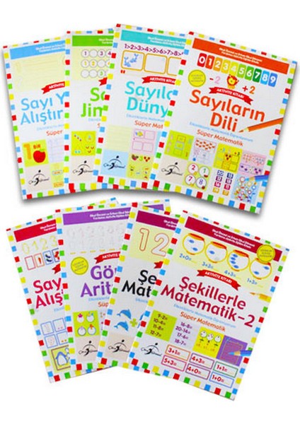 Süper Matematik Etkinliklerle Matematik Öğreniyorum - 8 Kitap