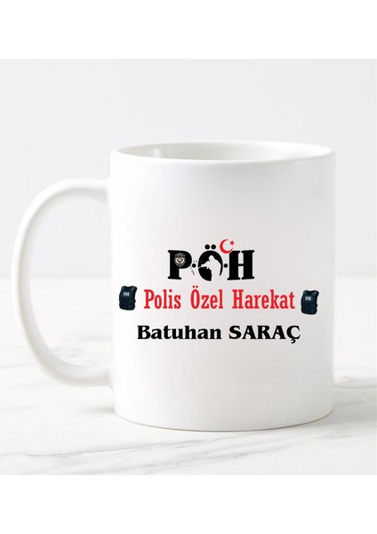 Polis Özel Harekat Pöh Bardağı Beyaz