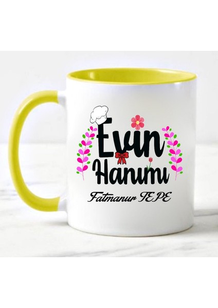 Anneye Evin Hanımı Kupa Bardak Sarı