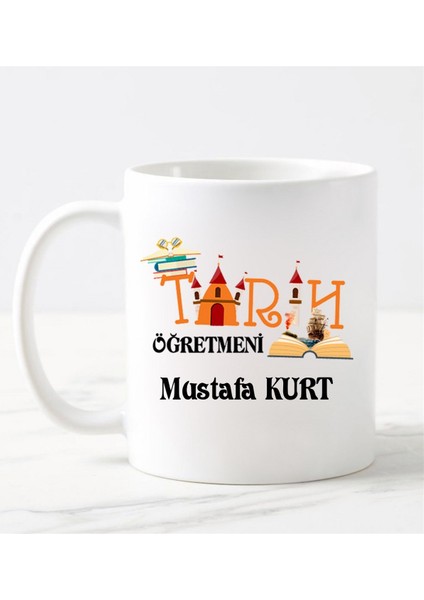 Tarih Öğretmeni Kupa Bardak Beyaz