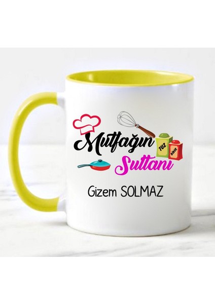 Anneye Hediyelik Kupa Bardak Sarı