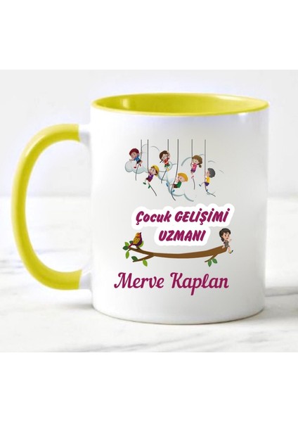 Çocuk Gelişimi Uzmanı Kupa Bardağı Sarı