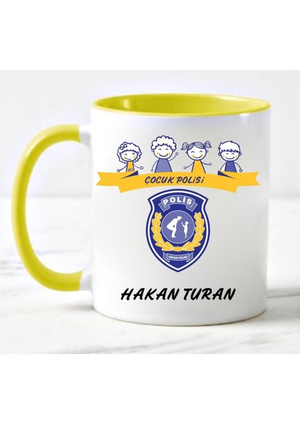 Çocuk Polisi Kupa Bardağı Sarı