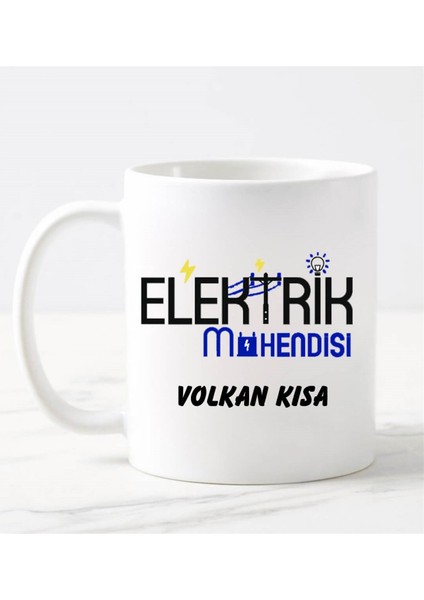 Elektrik Mühendisi Kupa Bardak Beyaz