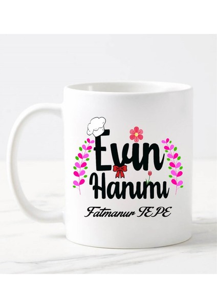 Anneye Evin Hanımı Kupa Bardak Beyaz