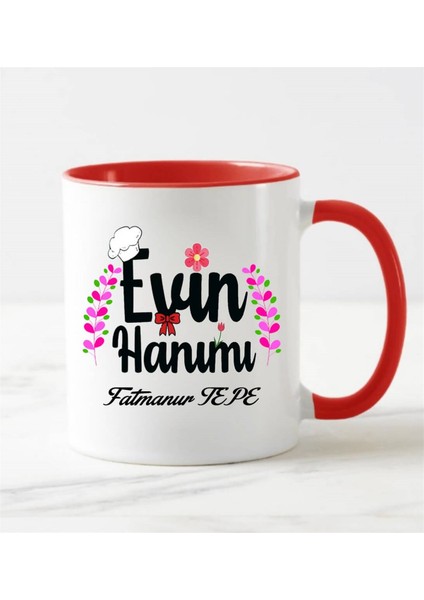 Anneye Evin Hanımı Kupa Bardak Kırmızı