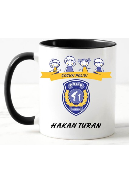 Çocuk Polisi Kupa Bardağı Siyah