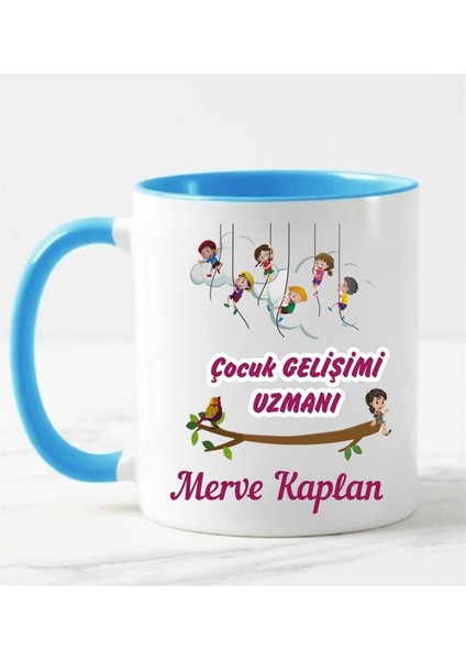 Çocuk Gelişimi Uzmanı Kupa Bardağı Mavi