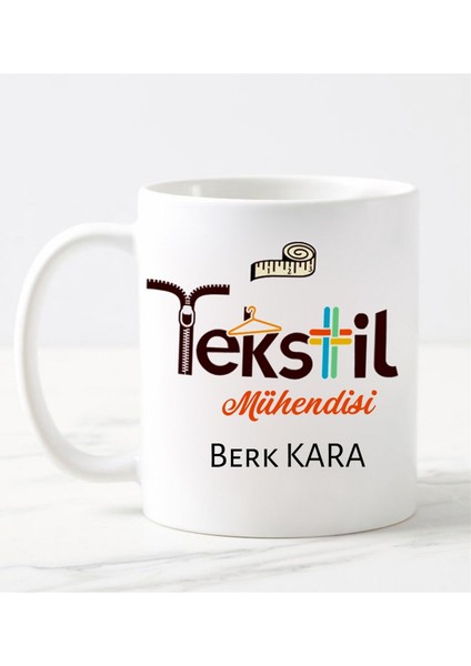 Tekstil Mühendisi Kupa Bardağı Beyaz