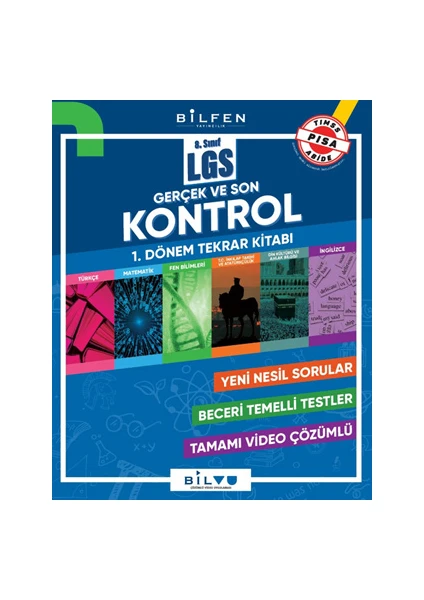 Bilfen Yayınları LGS Kontrol 8. Sınıf 1. Dönem Tekrar Kitabı