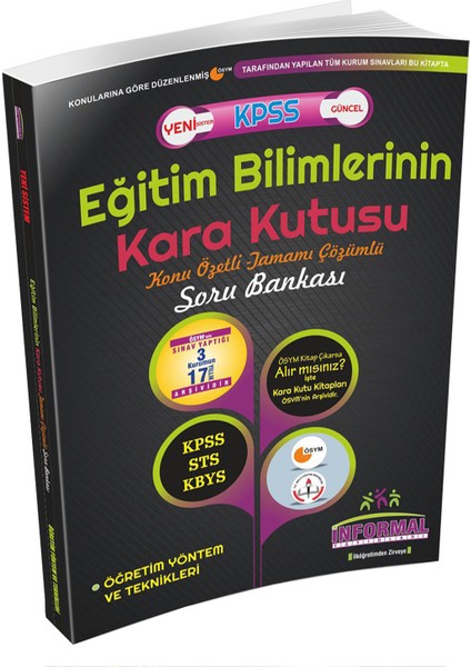 Eğitim Bilimlerinin Kara Kutusu Konu Özetli - Tamamı Çözümlü Sor Bankası Rehberlik ve Özel Öğretim
