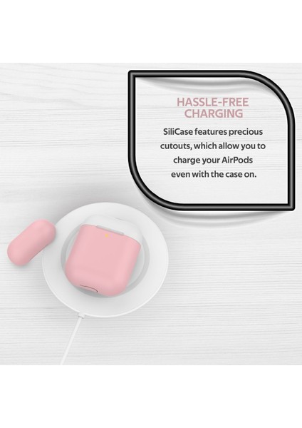 Silicase AirPods Kılıfı Premium Darbe Önleyici Kablosuz Şarj Destekli