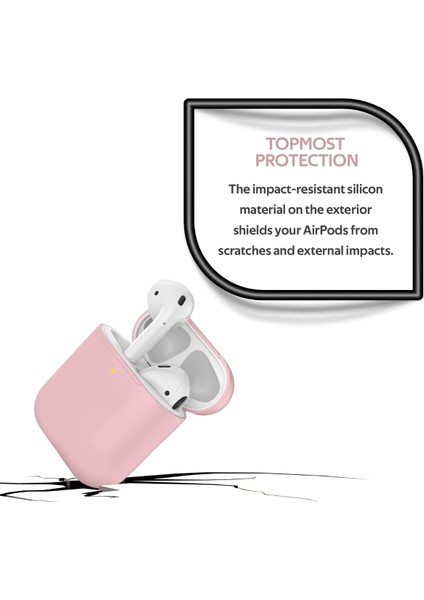 Silicase AirPods Kılıfı Premium Darbe Önleyici Kablosuz Şarj Destekli