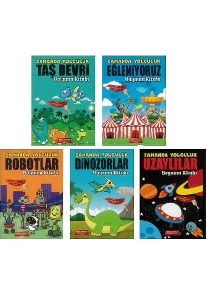 Gönül Zamanda Yolculuk Boyama Seti 5 Kitap