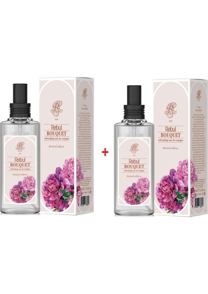 Bouquet Cam Şişe Sprey Kolonya 100ML x 2 Adet