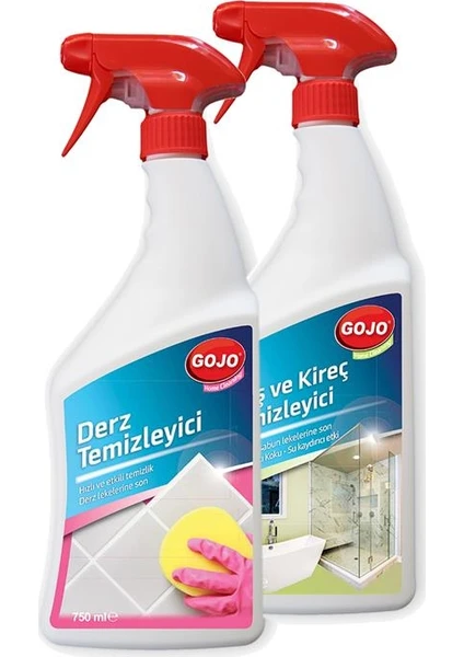 Derz Temizleyici + Gojo Duş & Kireç Temizleyici 750 ml