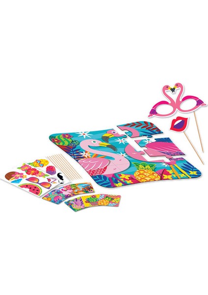 Junoo AR Floor Puzzles Flamingo Aplikasyon Destekli Arttırılmış Gerçeklik Oyunu