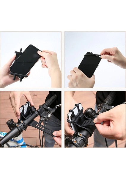 Floveme Universal Silikon Bisiklet Motosiklet Telefon Tutucu AL-31961 fırsatları