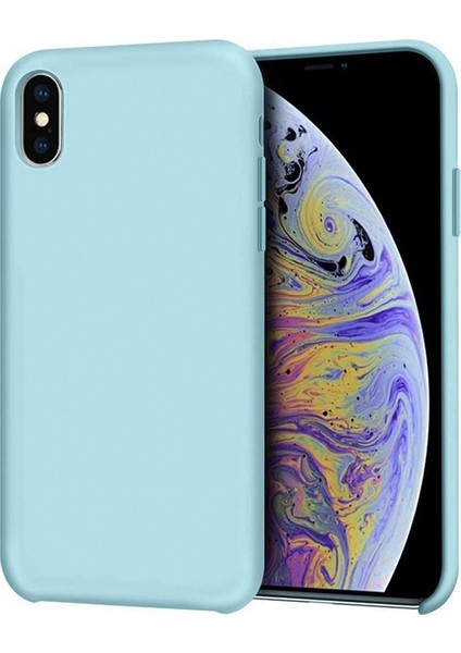 Apple iPhone X/XS Liquid Silicone Liquid Silicone Lansman Soft Silikon Kılıf AL-32017