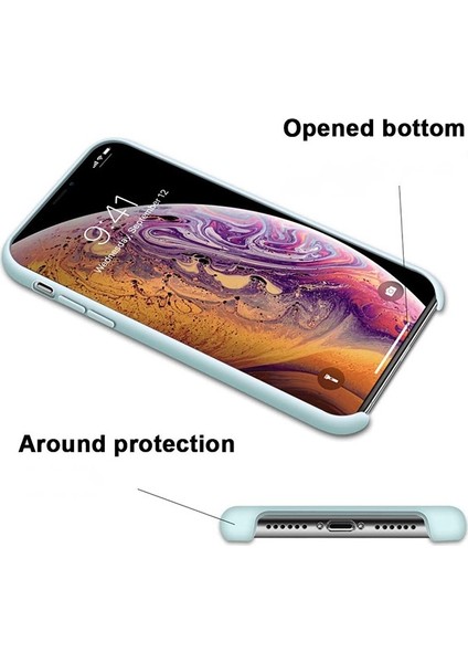 Apple iPhone X/XS Liquid Silicone Liquid Silicone Lansman Soft Silikon Kılıf AL-32017 modelleri