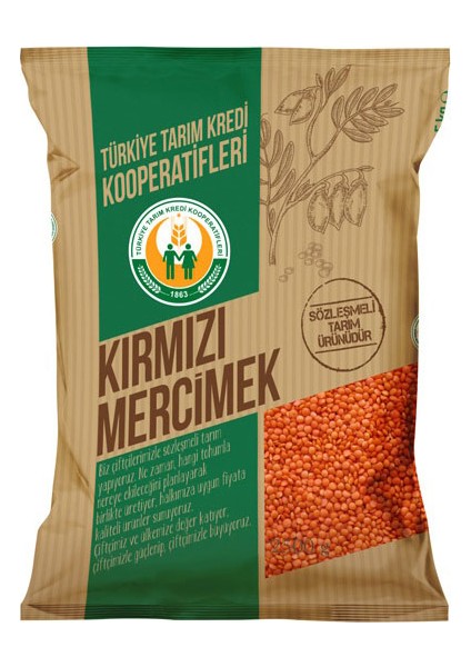 Tarım Kredi Kırmızı Mercimek 2,5 Kg