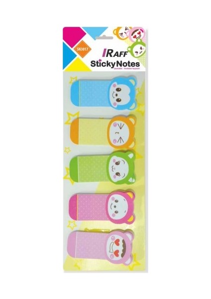 Bebek Desenli Yapışkanlı Yaprak Not Kağıdı 5 x 25 cm