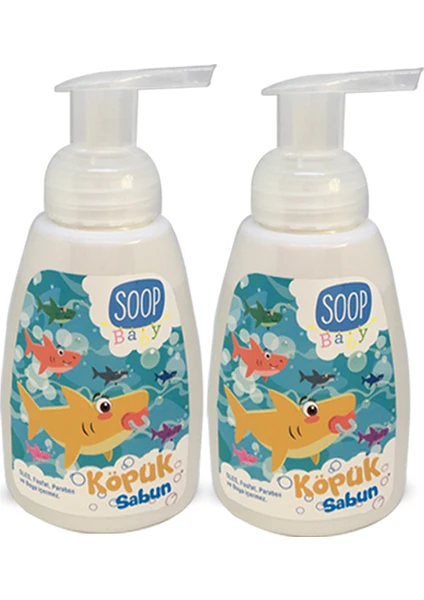 Soop Baby Köpük Sabun Baby Shark 2'li Paket