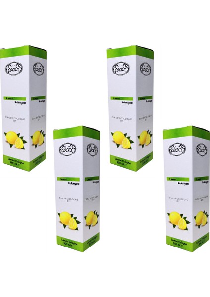 Limon Kolonya 4'lü Set 200 ml