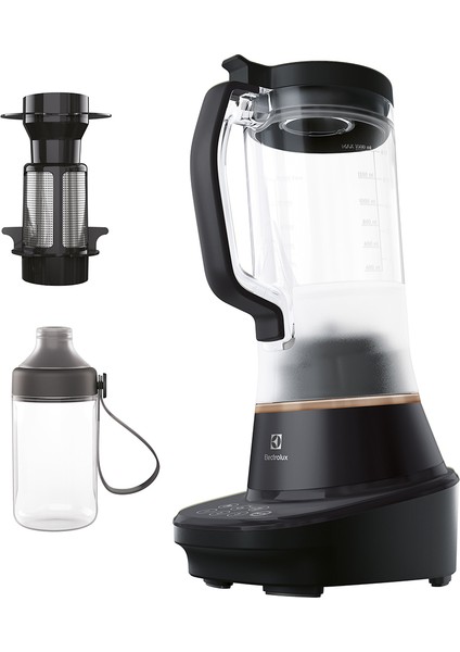 E7TB1-4GB Taşınabilir Şişeli Pulse Özellikli Granit Siyah 900W Smoothie Blender