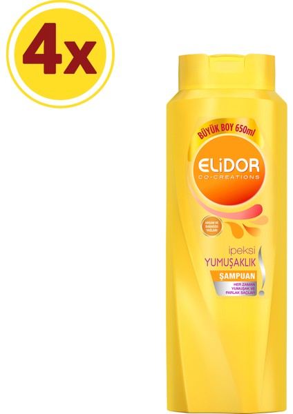 İpeksi Yumuşaklık Şampuan 650 ml x 4