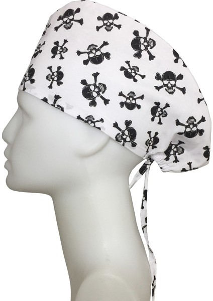 Beyaz Kuru Kafa Doktor Hemşire Hastane Aşçı Cerrahi Bonesi