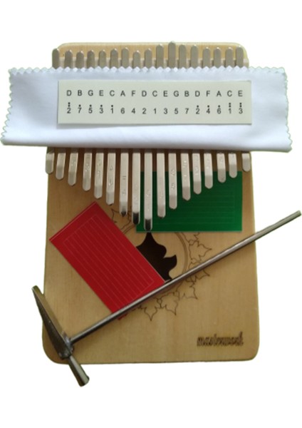 17 Tuşlu Kalimba + Çekiç ve Kılıf