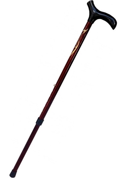 Alüminyum Metal Ayarlı Asa Baston Bordo