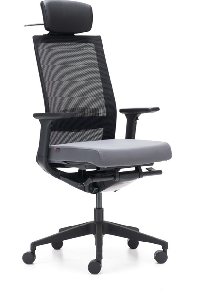 Başlıklı Ergonomik Çalışma Koltuğu