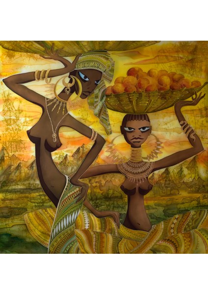 Afrikalı Kadınlar Etnik Kanvas Tablo fiyatları