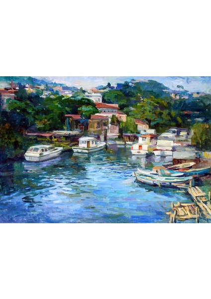 Yağlı Boya Istanbul Boğaz Kanvas Tablo fiyatları
