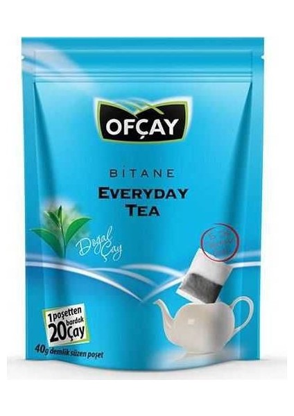 Bitane Everyday Eko Demlik Poşet Çay 40 gr x 25'li x 8 Paket