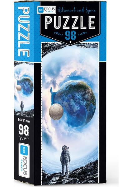 Blue Focus 98 Parça Puzzle Astronaut And Space