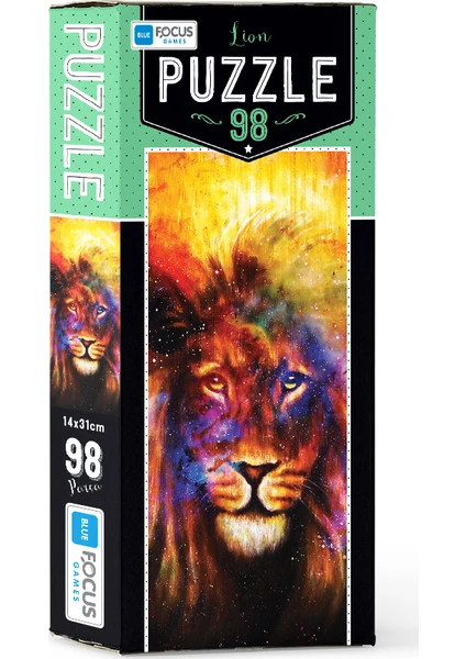 Blue Focus 98 Parça Puzzle Lion