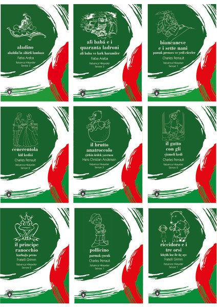 İtalyanca Hikayeler 9 Kitap