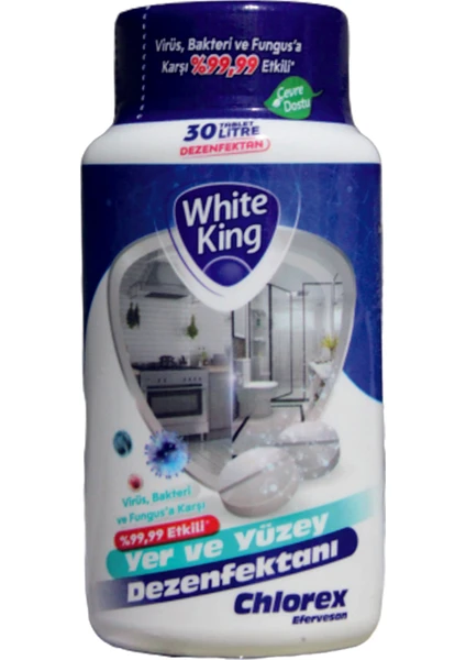 White King Chlorex Yer ve Yüzey Dezenfektanı Tablet 150 gr