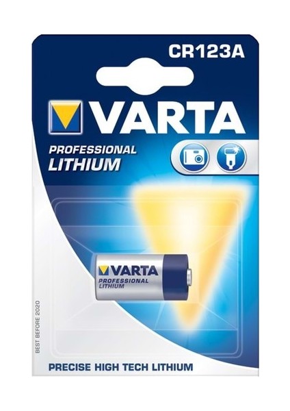 Lithium CR-123A 3V Lityum Pil