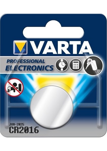 Lithium CR-2016 3V Lityum Pil 10'lu