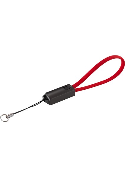 Jettpower 0047 Metal Başlıklı Örgülü 3A Micro Usb Hızlı Şarj Kablosu 20 cm Kırmızı