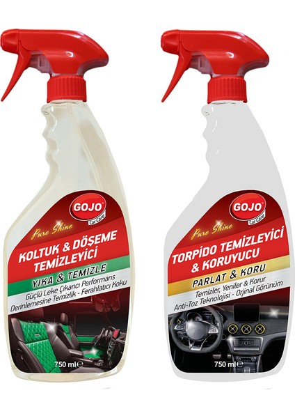 Torpido & Kumaş Temizleyici 2'li Set 750 ml